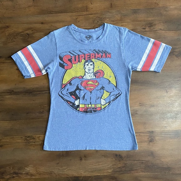 Superman Tops - Superman Blue Graphic Tee Size L